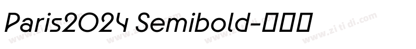 Paris2024 Semibold字体转换